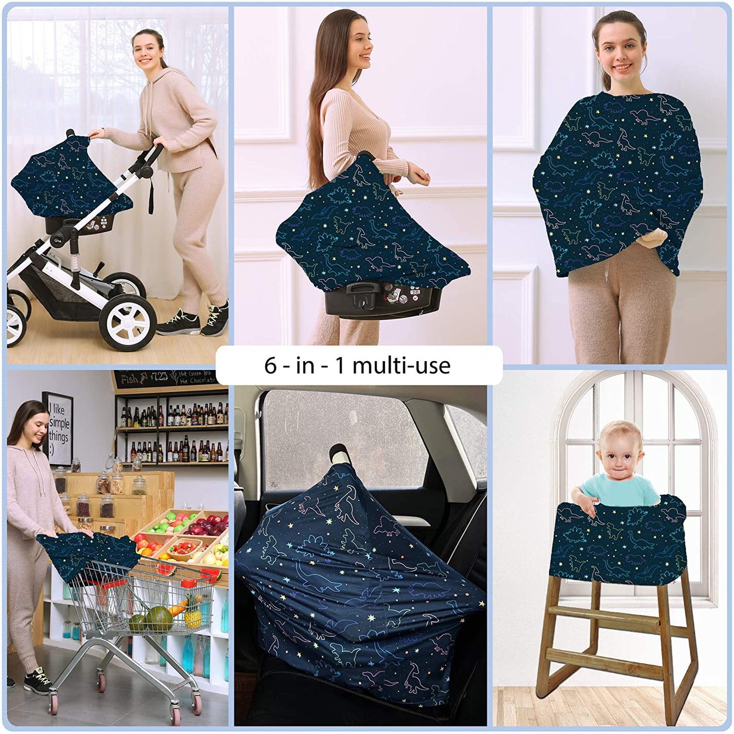 Cotton Nursing Cover for Baby Breastfeeding