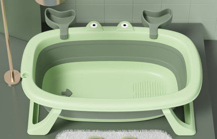 Foldable baby bathtub with crab design
