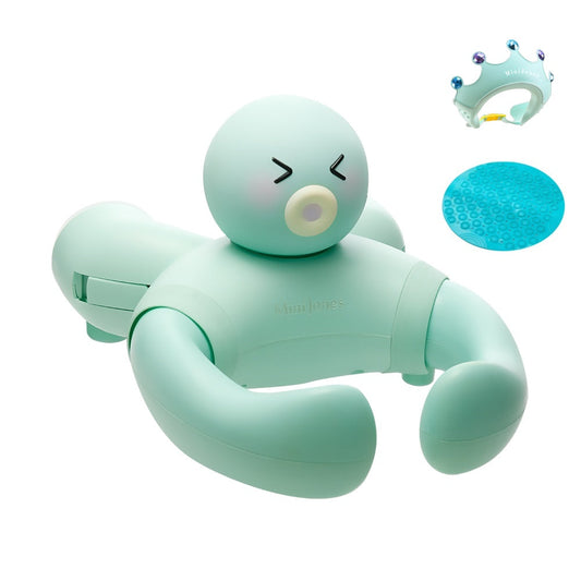 MiniJones Baby Bath Stand Suction Cup Wall-Mounted Adjustable Width Portable Standing Shower Holder SNUGYZ