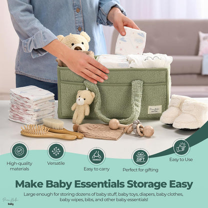 Diaper Caddy Organizer | Portable Nursery Storage
