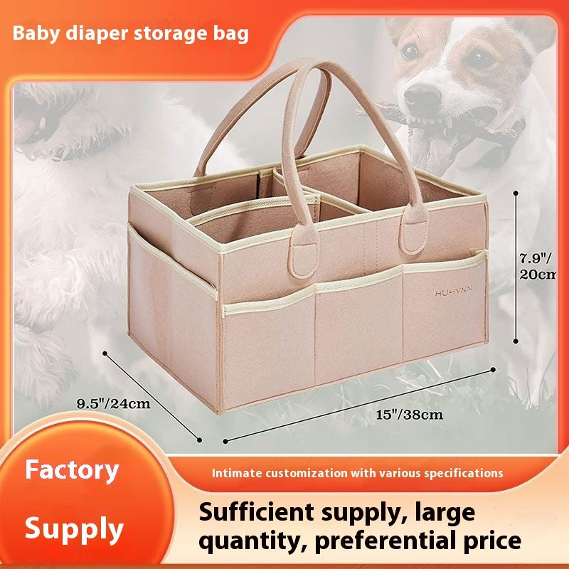 Diaper Caddy Organizer - Portable Diaper Changing Caddy