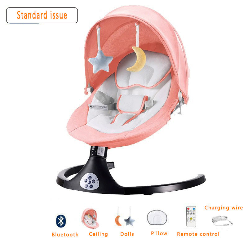 Electric Baby Swing For Infants - Portable Bluetooth Baby Rocker