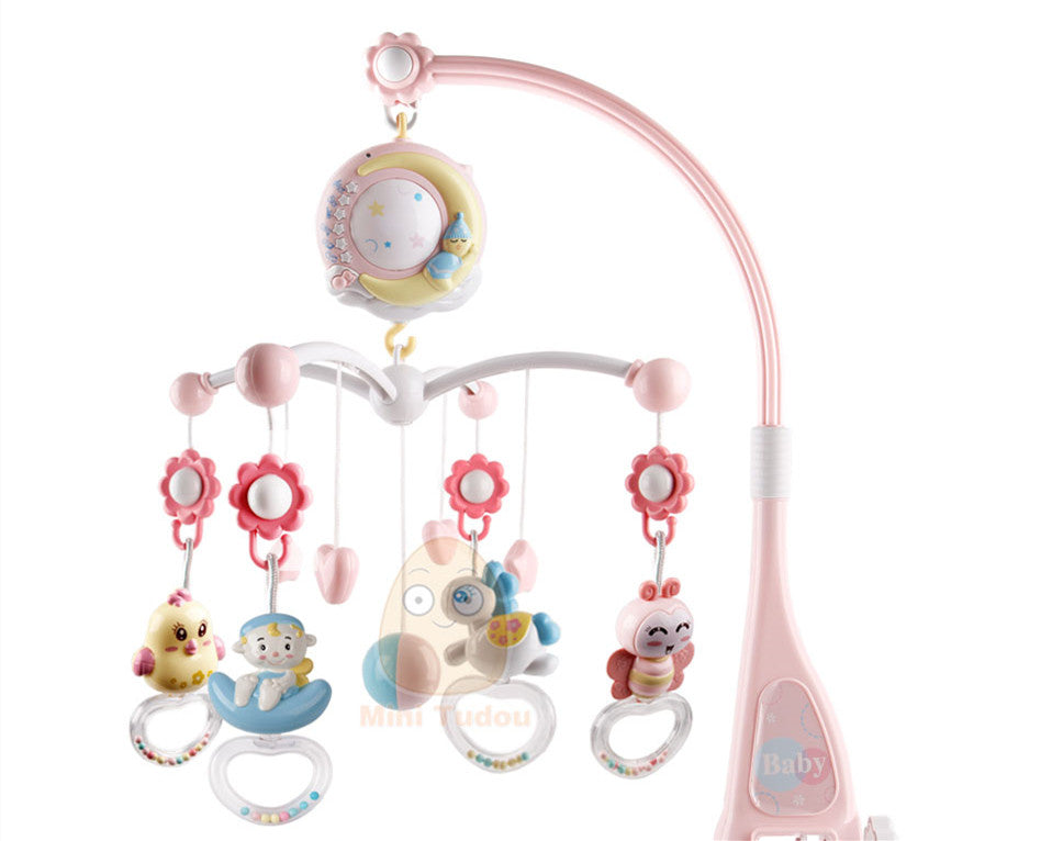 Toddler-safe crib mobile suitable for newborn to 24 months
