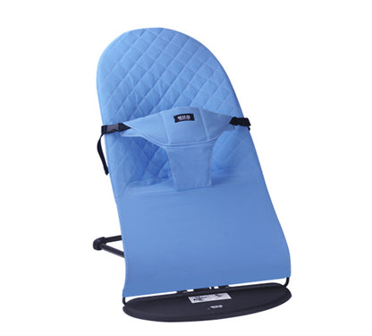 Blue baby bouncer chair