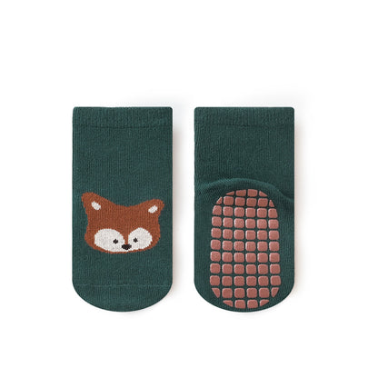 Baby grip socks with fox design