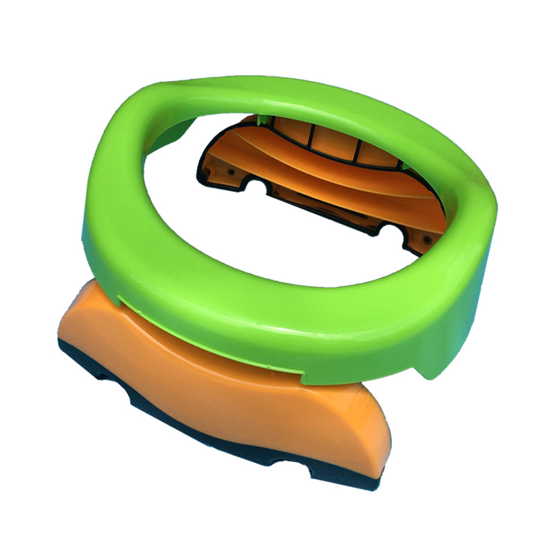 Travel potty seat for toddlers, green