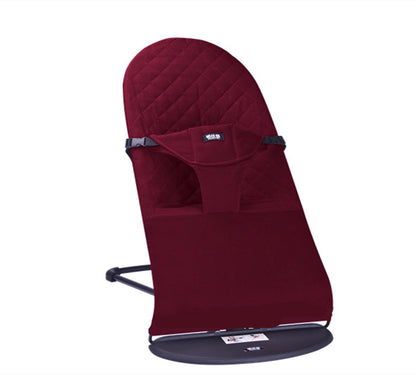Maroon baby bouncer chair 