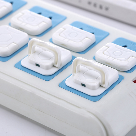 Childproof outlet covers on power strip
