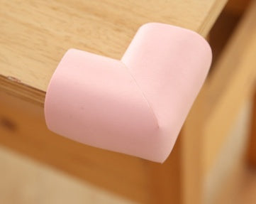 Baby corner protector on wood table