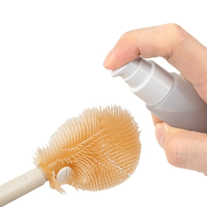 Portable bottle brush baby cleaning kit for diaper bag and daycare