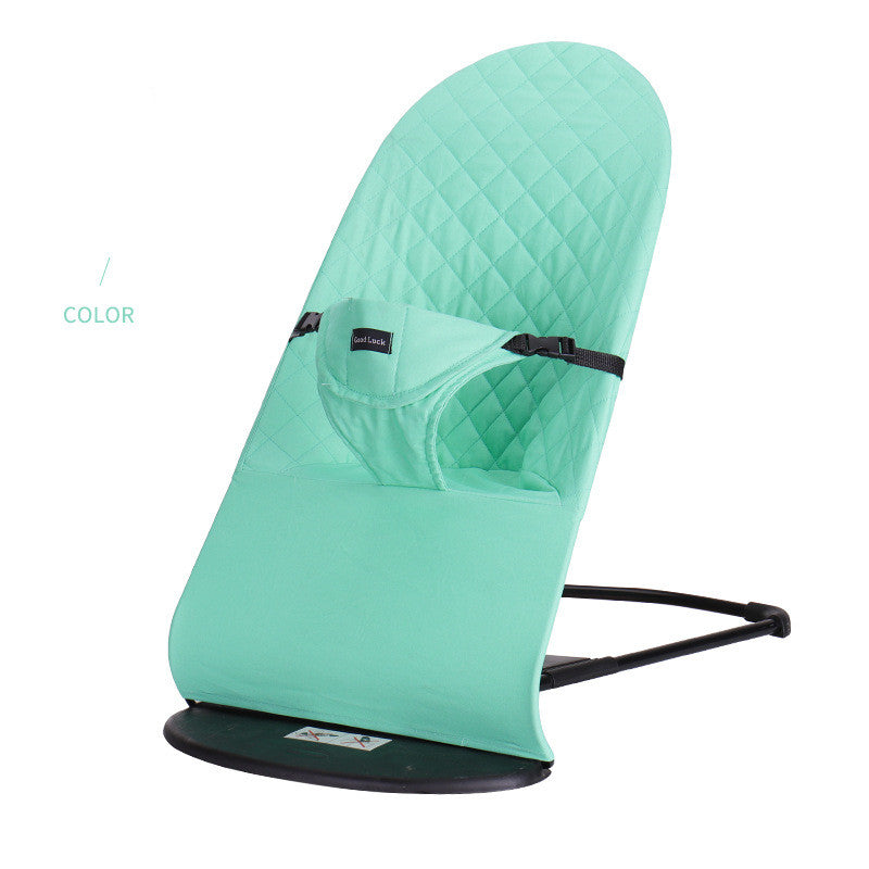 Turquoise baby bouncer chair