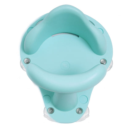 Baby bath seat with suction cup base gripping