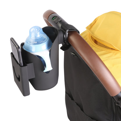aby stroller cup holder with bottle and phon