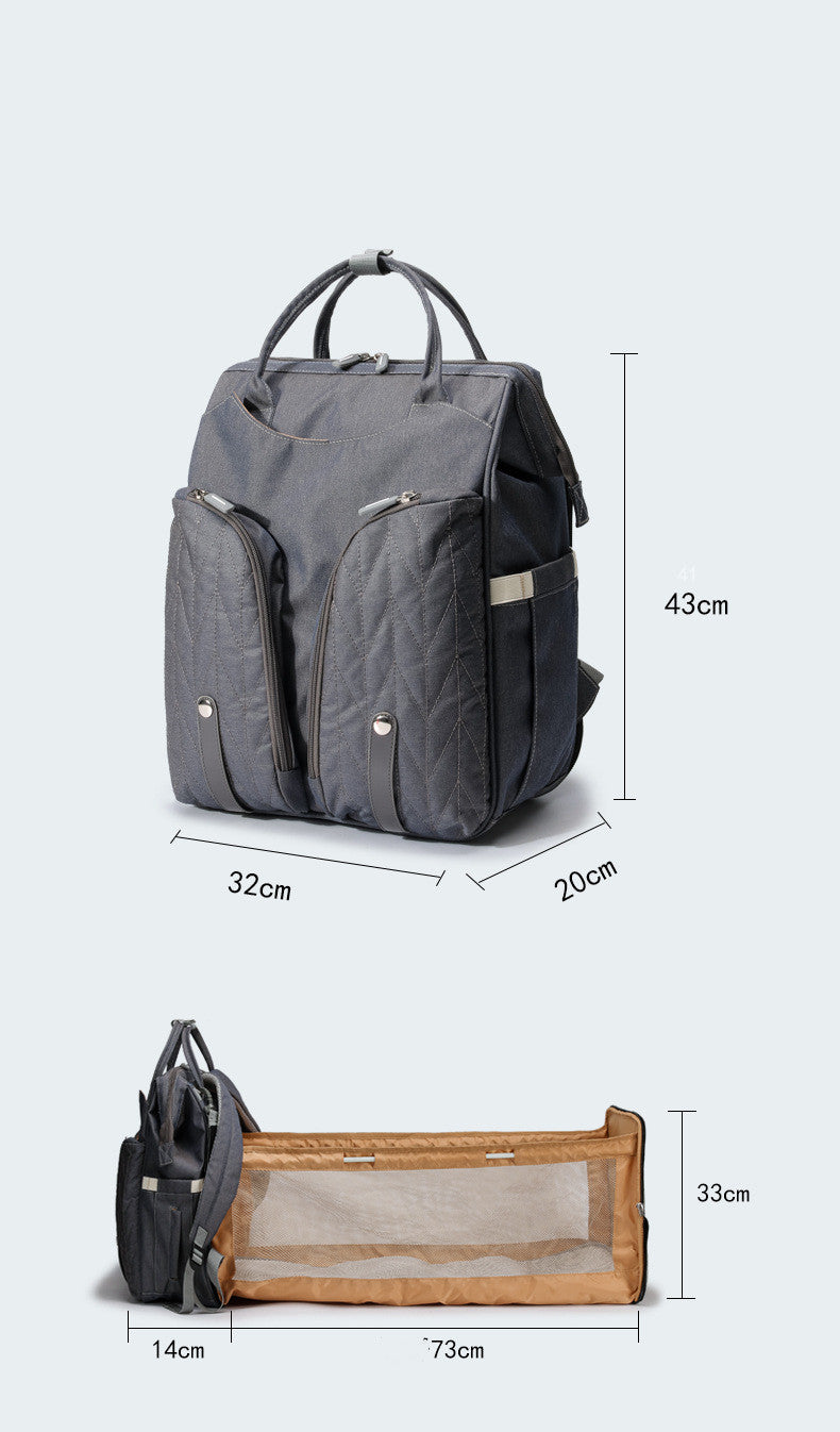  Insulated front pockets on diaper bag backpack for bottles