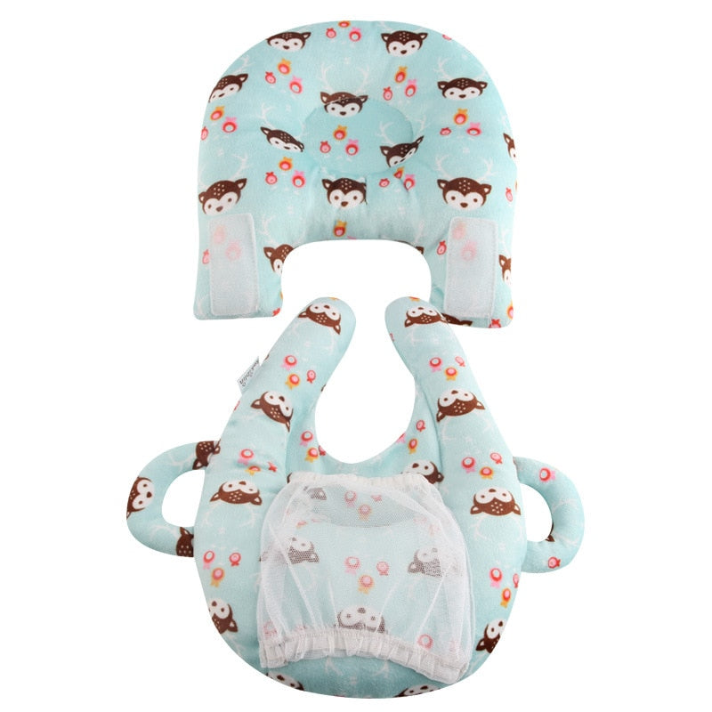 Teal Owl Feeding Pillow