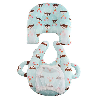 Teal Owl Feeding Pillow