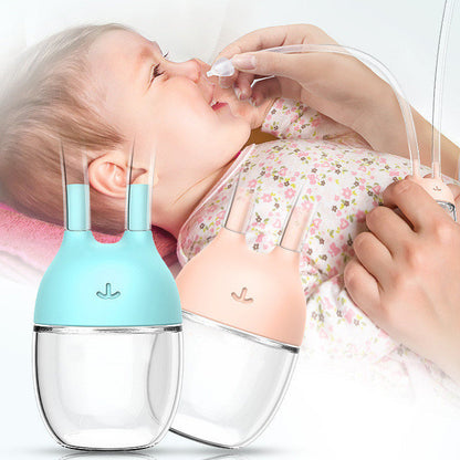 Baby nasal aspirator for safe and gentle nose cleaning