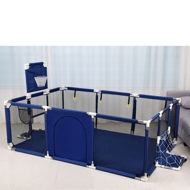 Infant playpen filled with colorful balls