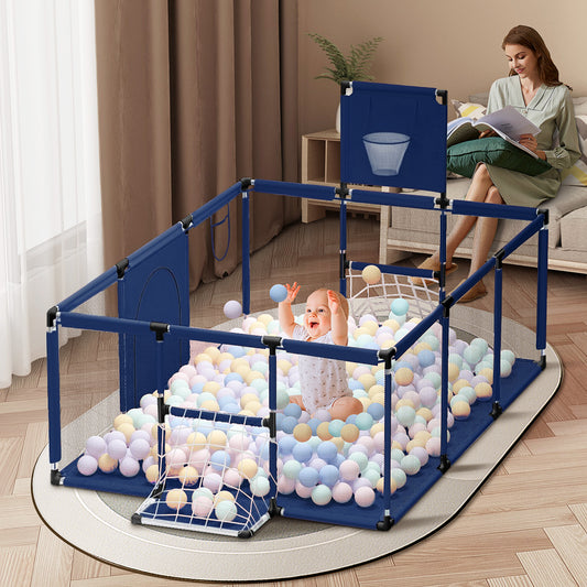 Large infant playpen with ball pit