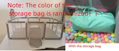 Infant playpen with matching storage bag