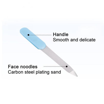 Grinding stone with labeled handle and blade