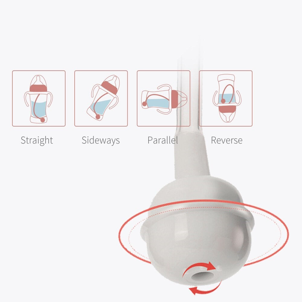 Clear measurement markings on baby bottle for accurate feeding