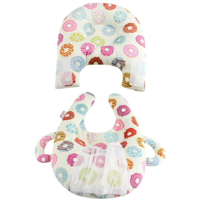 Teal Owl Feeding Pillow
