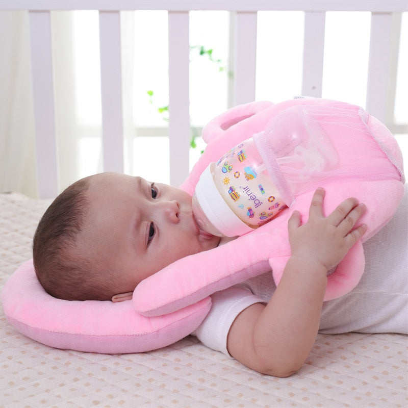 Teal Owl Feeding Pillow