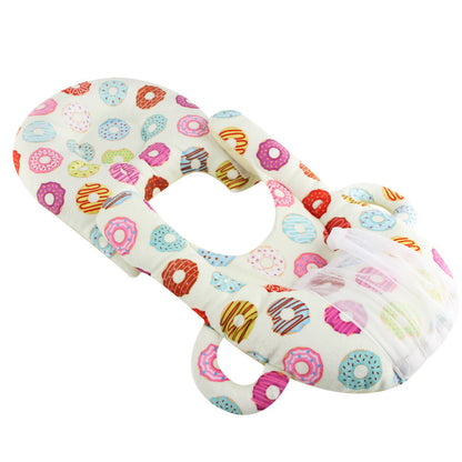 Teal Owl Feeding Pillow