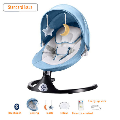 Electric Baby Swing For Infants - Portable Bluetooth Baby Rocker