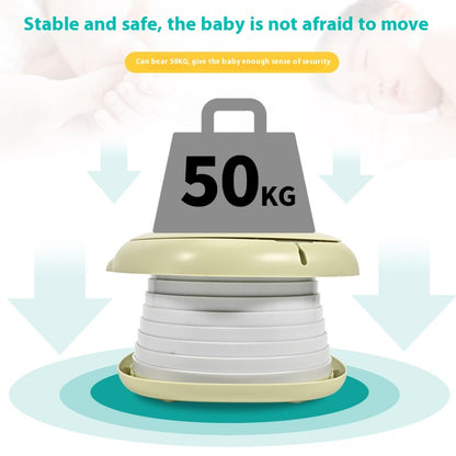 Stable foldable potty chair supporting up to 50kg