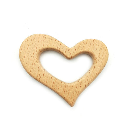 Handmade wooden teether molar stick for teething babies