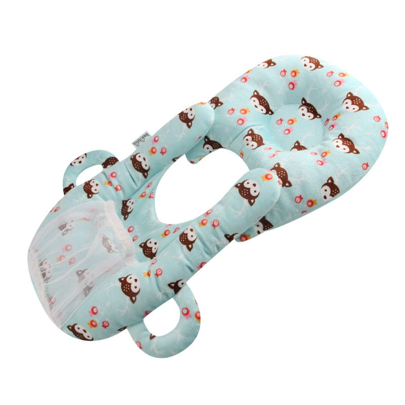 Teal Owl Feeding Pillow