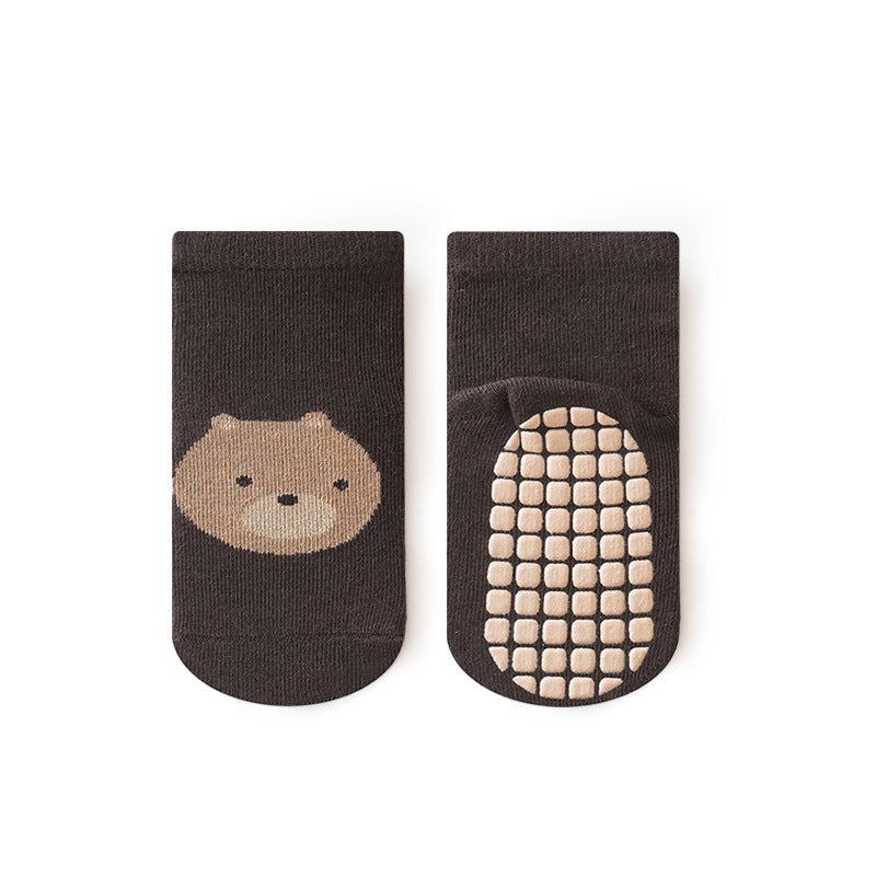 Non slip sole on baby sock