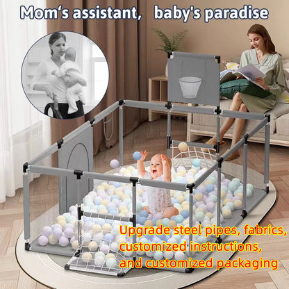 Portable infant playpen, folded for storage