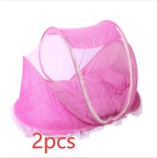 Mosquito net with cushion pad included for crib or floor use