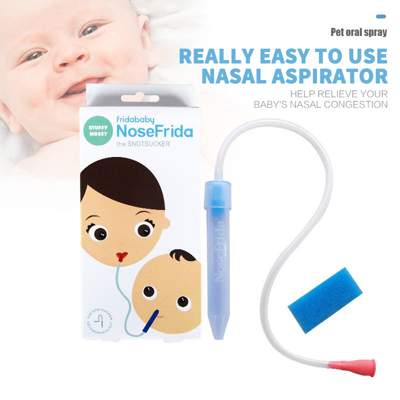 NoseFrida nasal aspirator shown with retail packaging