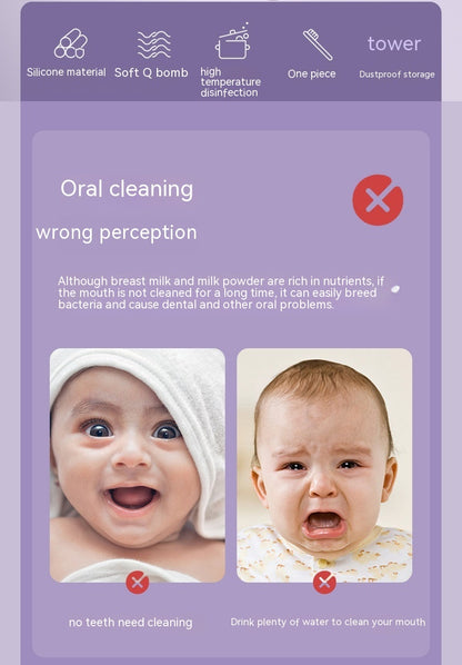 newborn brush teeth oral cleaning