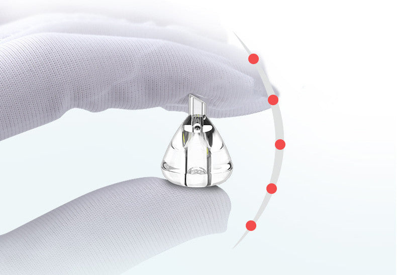 Baby nasal aspirator with rounded rabbit-ear design
