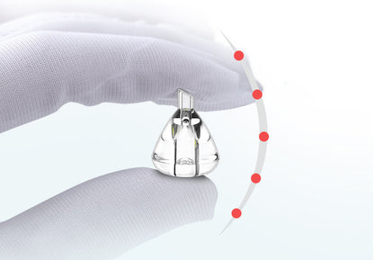 Baby nasal aspirator with rounded rabbit-ear design