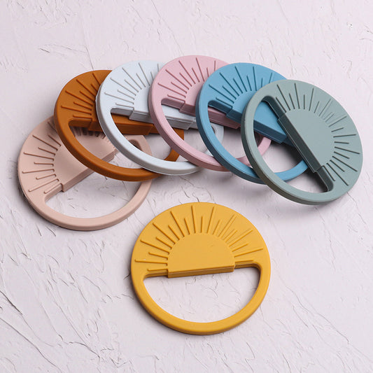 Silicone sun teether toy in multiple colors