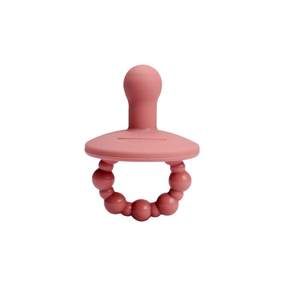 Pacifier and teether ring for baby teeth toddler use