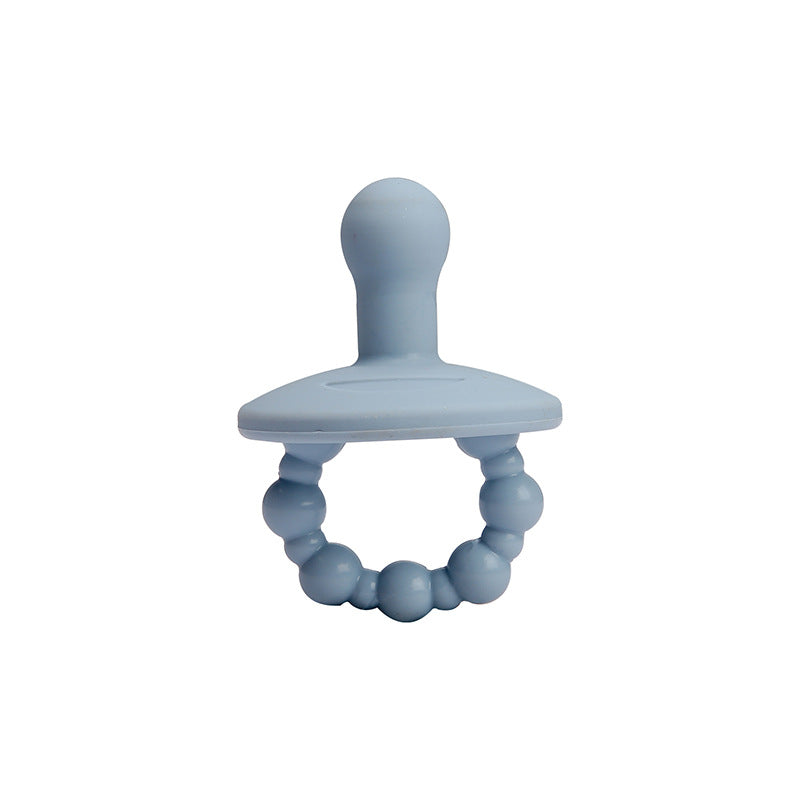 Silicone baby pacifier in beige, BPA-free 