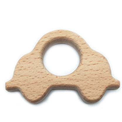 Smooth wooden baby teether molar stick sanded by hand