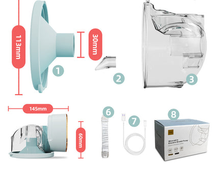 USB rechargeable electric breast pump