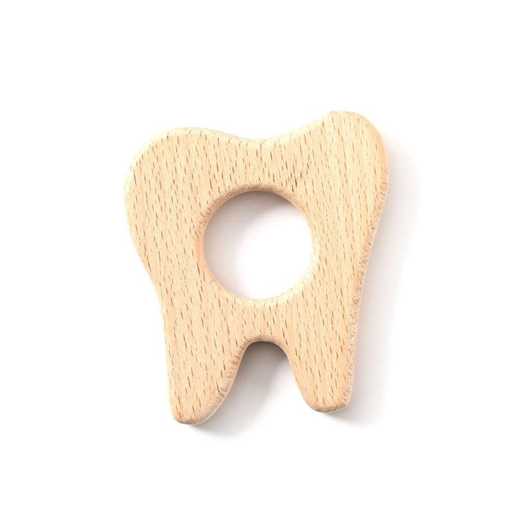Eco friendly wooden baby teether for everyday teething