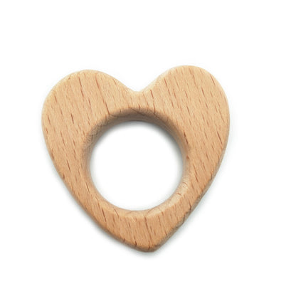 Wooden baby teether available in multiple styles and shapes