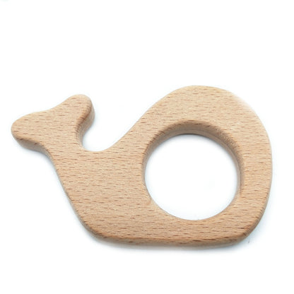 Wooden molar stick for natural baby teething relief