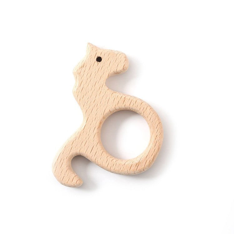Wooden teething molar stick, a natural baby gift idea