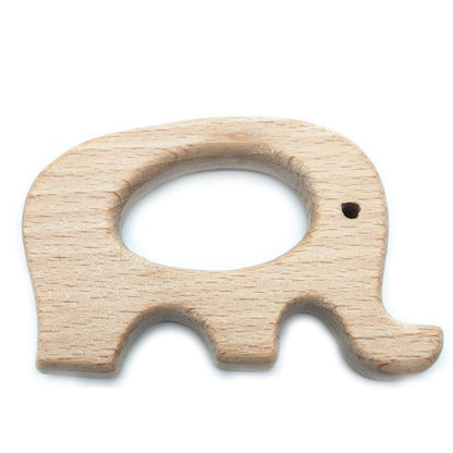 Wooden teething toy natural baby shower gift idea